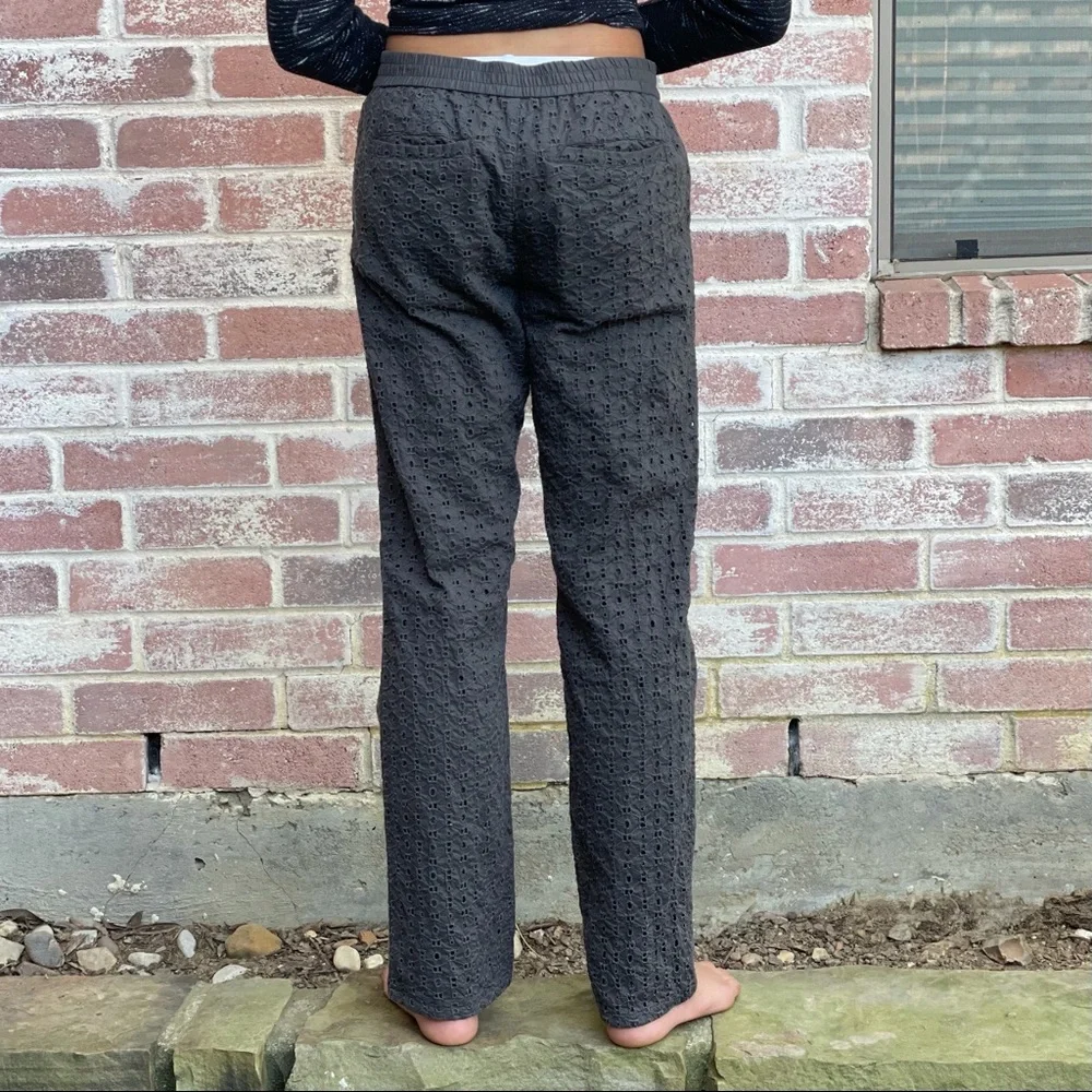 Gap Gray Crochet Pants Sz XL